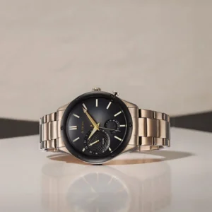 Titan Stellar Multifunction Brown Dial Brown Stainless Steel Strap Watch For Men - TITAN 10009KM03