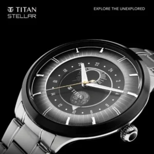 Titan Luna Sun Moon Phase in Frost Grey - Stellar Edition - TITAN 10028KM02