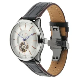 Titan Magnate Automatic White Dial Blue Leather Strap Watch for Men