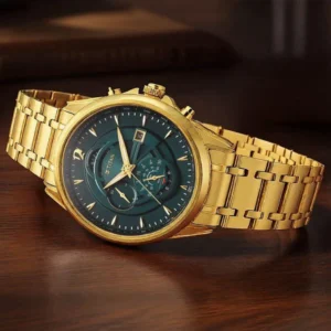 Titan Regalia Premium Green Chrono Stainless Steel Strap watch for Men - TITAN 1830YM02