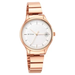 Titan Workwear Silver Dial Women Watch With Stainless Steel Strap - TITAN 2689WM01