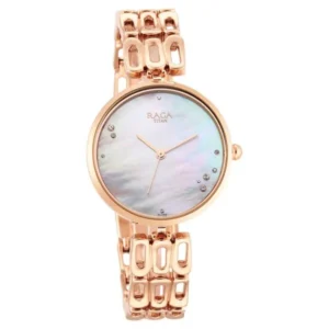 Titan Raga Chic Mother Of Pearl Dial Women Watch With Metal Strap - TITAN 2659WM01