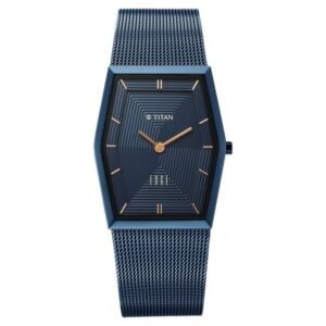 Titan Edge Whimsey Quartz Analog Blue Dial Blue Stainless Steel Strap Watch For Women - TITAN 2785QM02