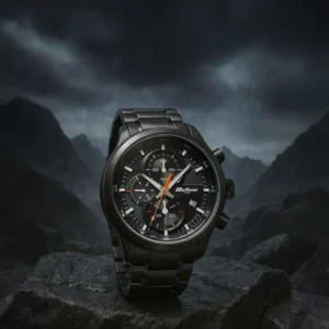 Titan Octane Primal Quartz Chronograph Grey Dial Grey Stainless Steel Strap Watch For Men - TITAN 90086QM01