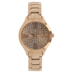 Titan Quartz Analog Rose Gold Dial Stainless Steel Strap Watch for Women - TITAN 95027WM01