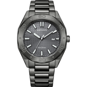 Citizen Eco-Drive Odyn Grey Dial Black IP Stainless Steel Men's Watch - CITIZEN BM7637-81H