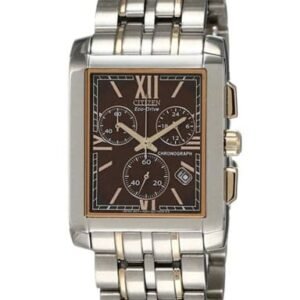 Citizen AT2016-54X Eco-Drive Chronograph Brown Dial Stainless Steel Men's Watch