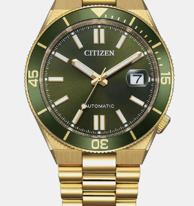 Citizen Tsuyosa NJ0232-53X Automatic Green Dial Gold-Tone Stainless Steel Men's Watch
