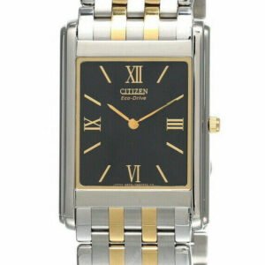 Citizen AR1004-51E Eco-Drive Analog Women's Watch Black Dial Stainless Steel