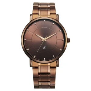 Fastrack Stunners X Quartz Analog Brown Dial Brown Stainless Steel Strap Watch for Guys – 38163QM01