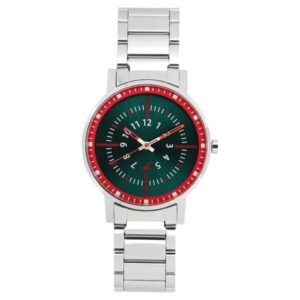 Fastrack Varsity Quartz Analog Watch for Girls Grey Dial Silver Stainless Steel Strap | 6172SM03