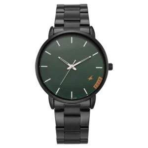 Fastrack Stunners Quartz Analog Green Dial Silver Stainless Steel Strap Watch for Guys – 38159NM01