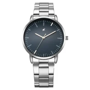 Fastrack Stunners X Quartz Analog Blue Dial Silver Stainless Steel Strap Watch for Guys – 38159SM02