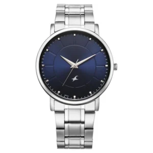 Fastrack Stunners X Quartz Analog Blue Dial Stainless Steel Strap Watch for Guys – 38163SM01