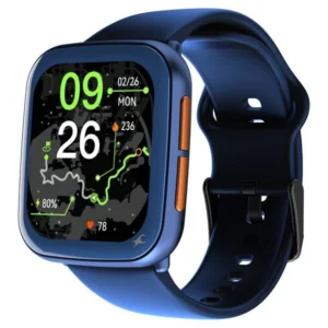 Fastrack Navstar Smartwatch 1.85" AMOLED Display Blue Silicone Strap for Unisex – 38188PP02K