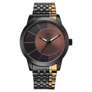 Vyb Phantom by Fastrack Quartz Analog Two Toned Dial Two Toned Stainless Steel Strap Watch for Guys – FV30058KM02W