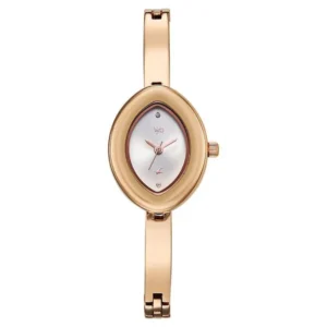 Vyb Luna by Fastrack Quartz Analog White Dial Rose Gold Metal Strap Watch for Girls – FV60143WM01W