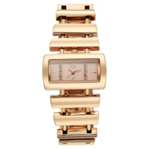 Vyb Siren by Fastrack Quartz Analog Rose Gold Dial Rose Gold Metal Strap Watch for Girls – FV60144WM01W