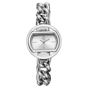 Vyb Spotlight by Fastrack Quartz Analog Silver Dial Silver Metal Strap Watch for Girls – FV60146SM01W